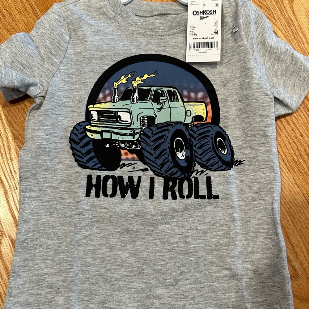 OshKosh monster truck tshirt